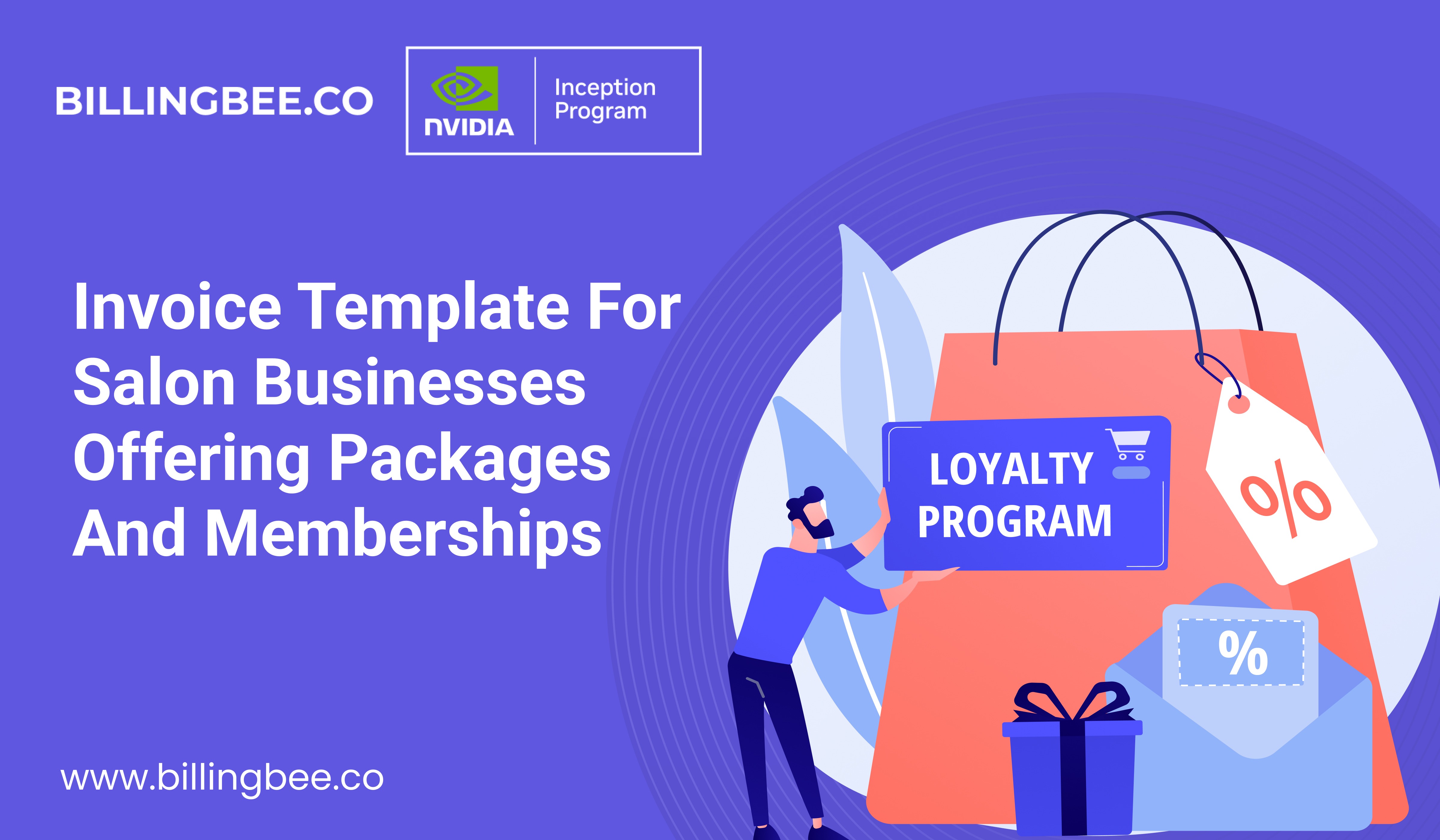 Invoice Template for Salon Businesses Offering Packages and Memberships<