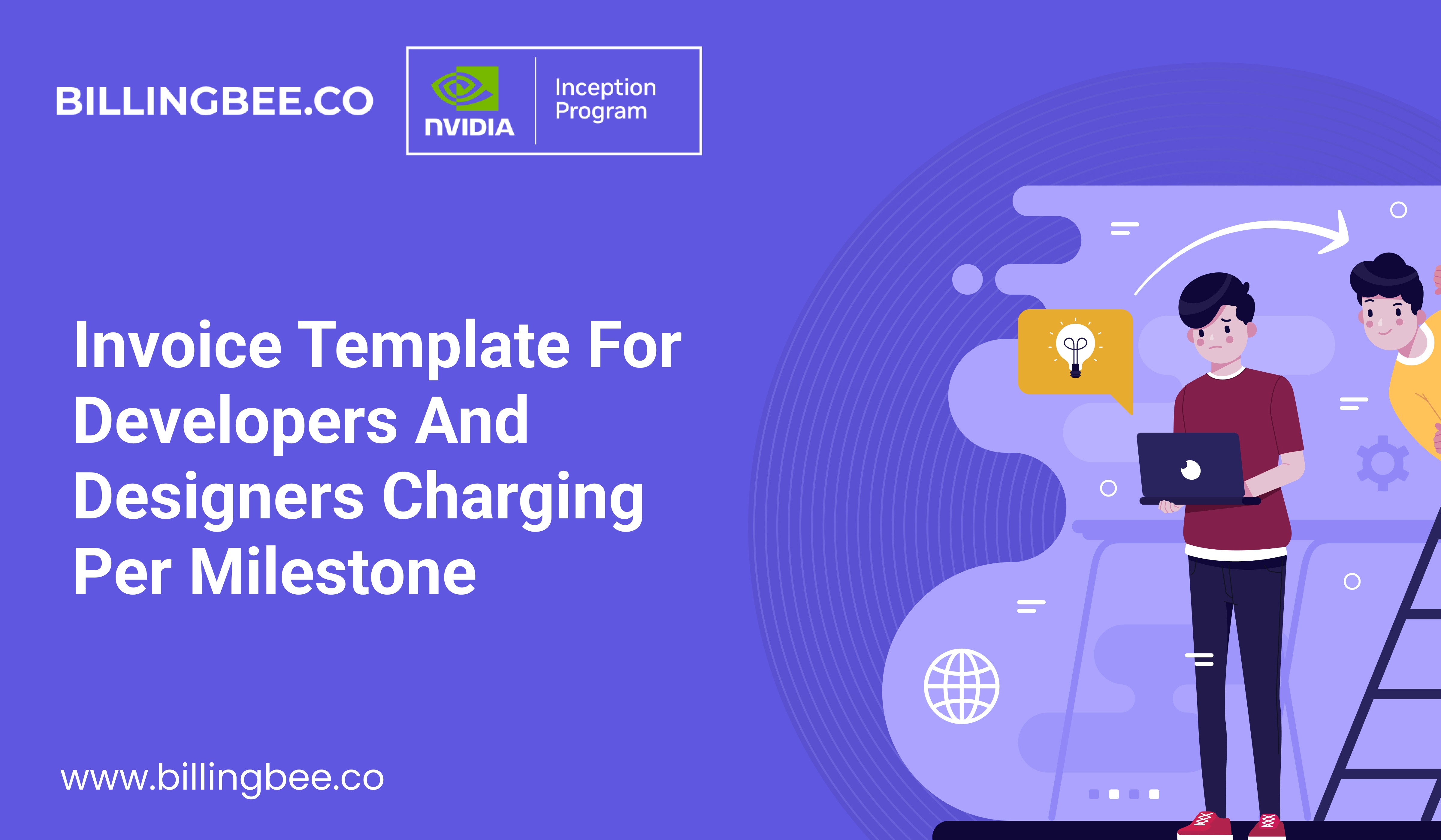 Invoice Template for Developers and Designers Charging Per Milestone<