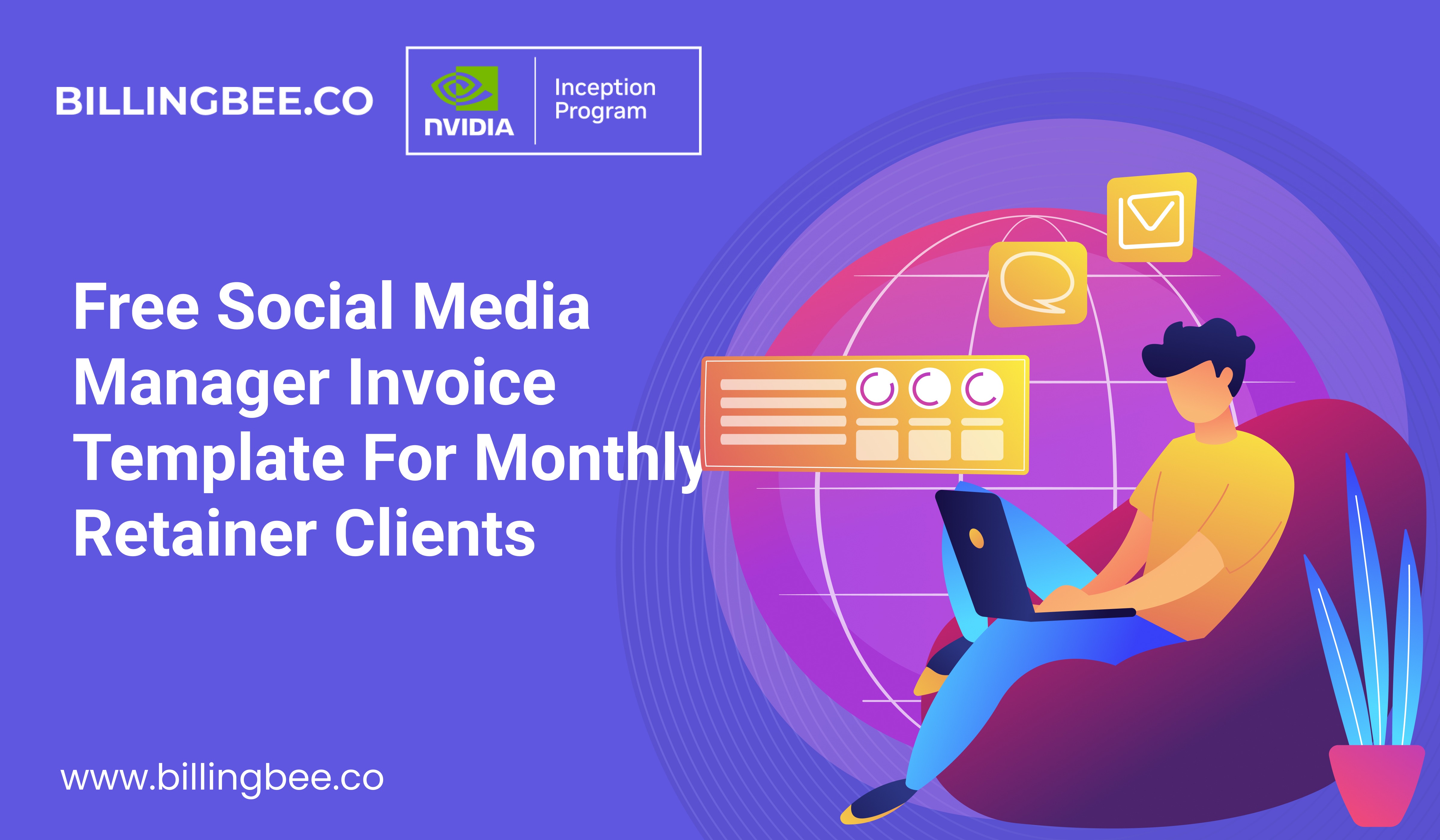 Free Social Media Manager Invoice Template for Monthly Retainer Clients